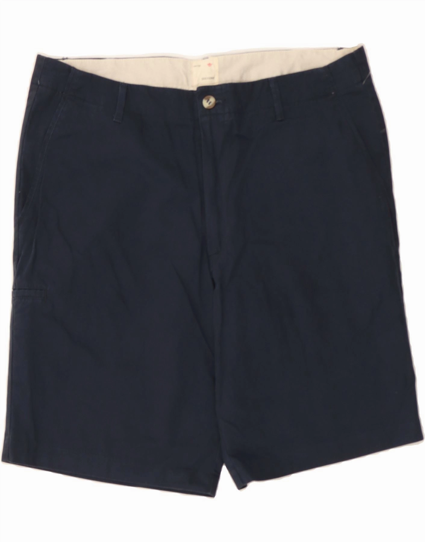 beach volleyball gear Striped Design DOCKERS Mens Chino Shorts W36 Large Navy Blue Cotton
