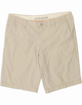 DOCKERS Mens Chino Shorts W38 XL Beige Cotton Fitness Enthusiast