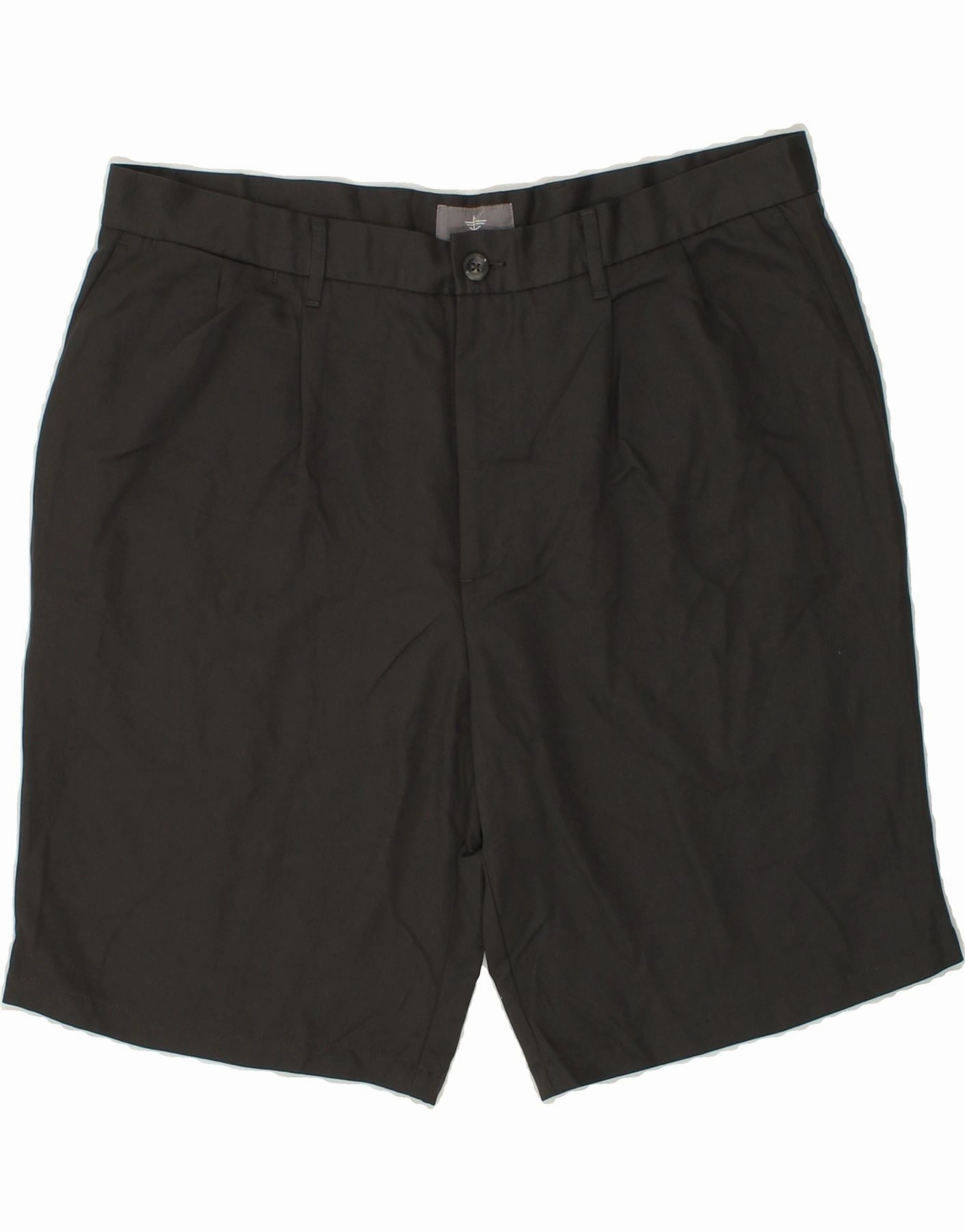 DOCKERS Mens Chino Shorts W38 XL Black Polyester Comfortable Motion