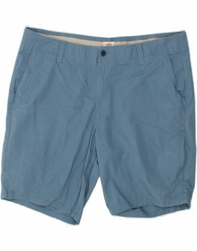 DOCKERS Mens Chino Shorts W38 XL Blue Cotton Slim Stretch