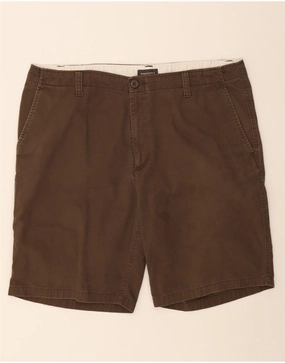 DOCKERS Mens Chino Shorts W38 XL Brown Cotton Bold Patterns Day Wear