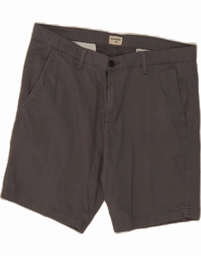 Wrinkle-Resistant DOCKERS Mens Chino Shorts W38 XL Grey Cotton