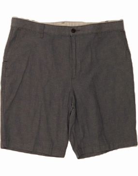 DOCKERS Mens Chino Shorts W38 XL Grey Cotton ribbed texture technology industry