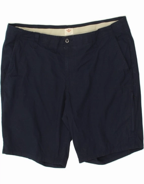 DOCKERS Mens Chino Shorts W38 XL Navy Blue Cotton Wind Resistant Panels Sleepwear