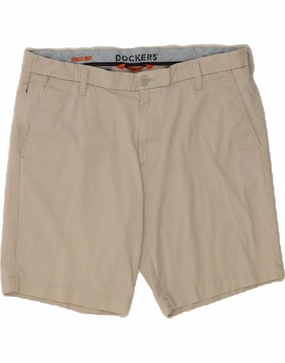 DOCKERS Mens Chino Shorts W38 XL White Cotton Tagless Design