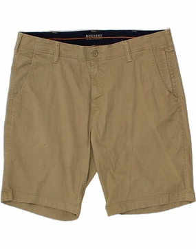 Loose Fit Ripstop Material DOCKERS Mens Chino Shorts W40 XL Beige Cotton