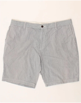 Pre Shrunk Cotton Blend Ventilated Design DOCKERS Mens Chino Shorts W40 XL Grey Pinstripe Cotton
