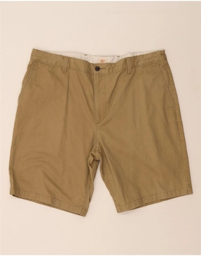 DOCKERS Mens Chino Shorts W40 XL Khaki Cotton Slim Profile