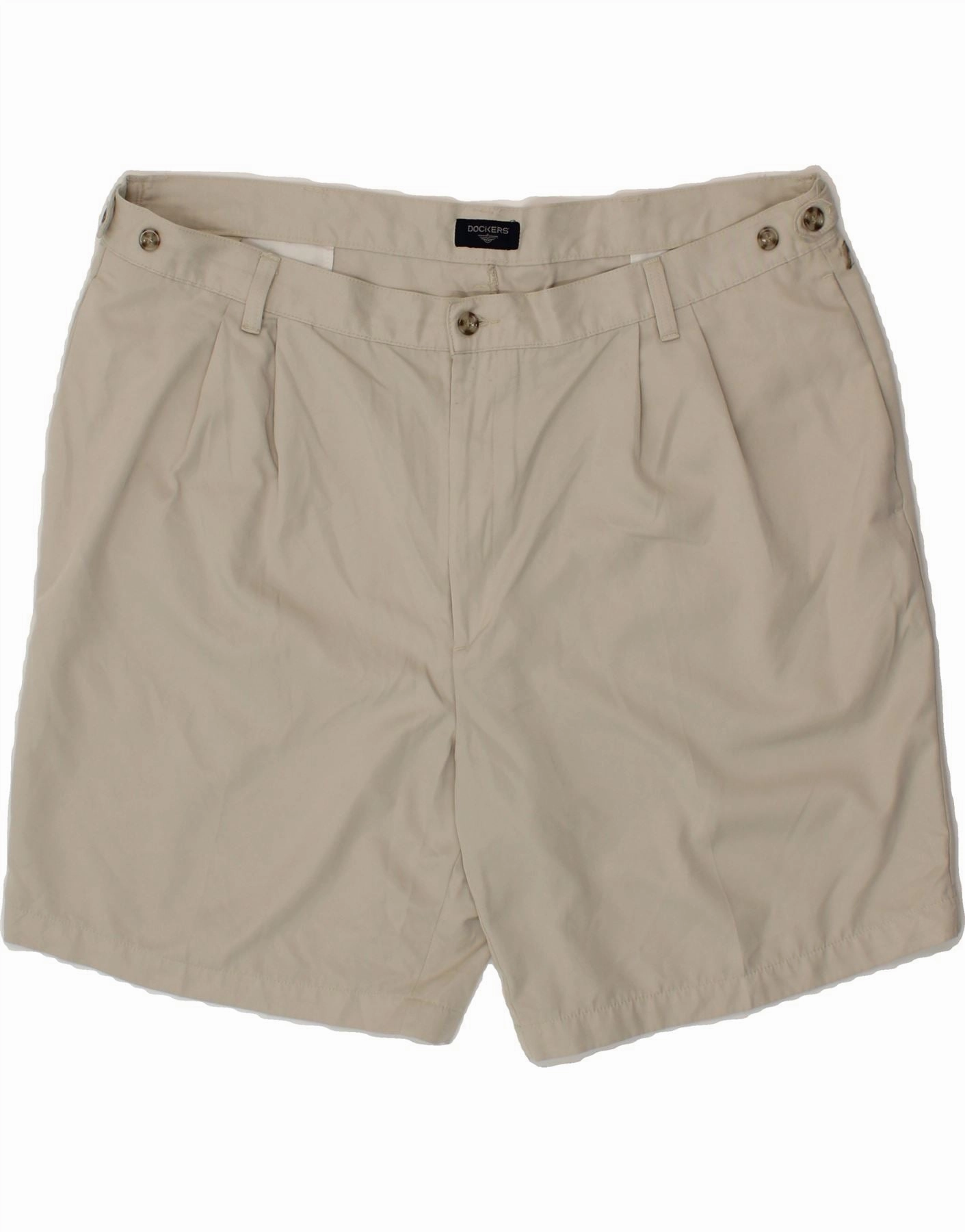 Non Irritating Tagless Solid Color DOCKERS Mens Chino Shorts W41 XL Beige