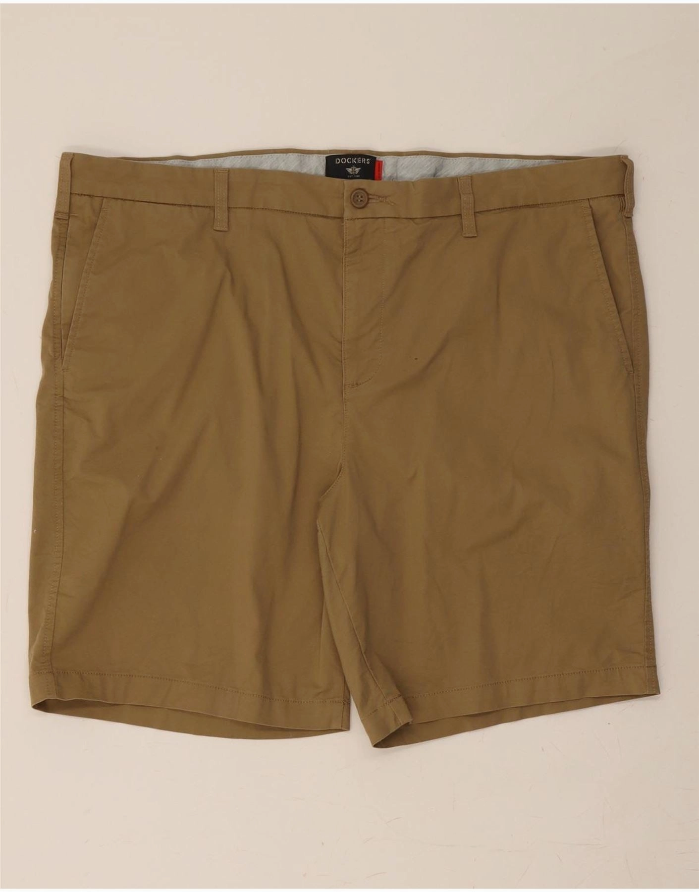 summer breeze Temperature Regulating Fibers DOCKERS Mens Chino Shorts W42 2XL  Brown Cotton