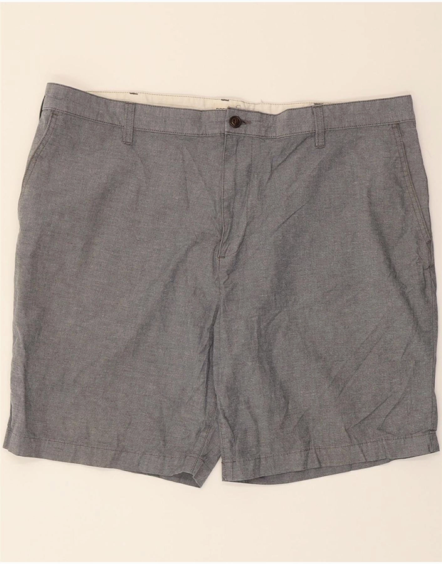 Comfy Motion DOCKERS Mens Chino Shorts W42 2XL Grey Cotton