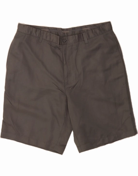 DOCKERS Mens Chino Shorts W42 2XL Grey Polyester Waterproof Feature High Durability Weave