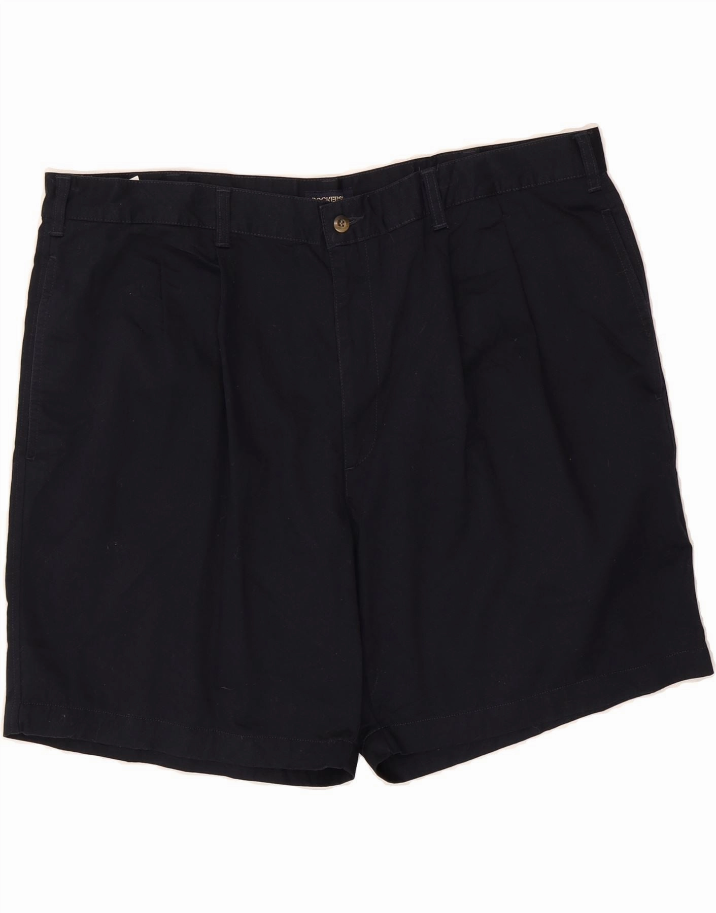 Comfortable Waistband Travel Essential DOCKERS Mens Chino Shorts W42 2XL Navy Blue Cotton
