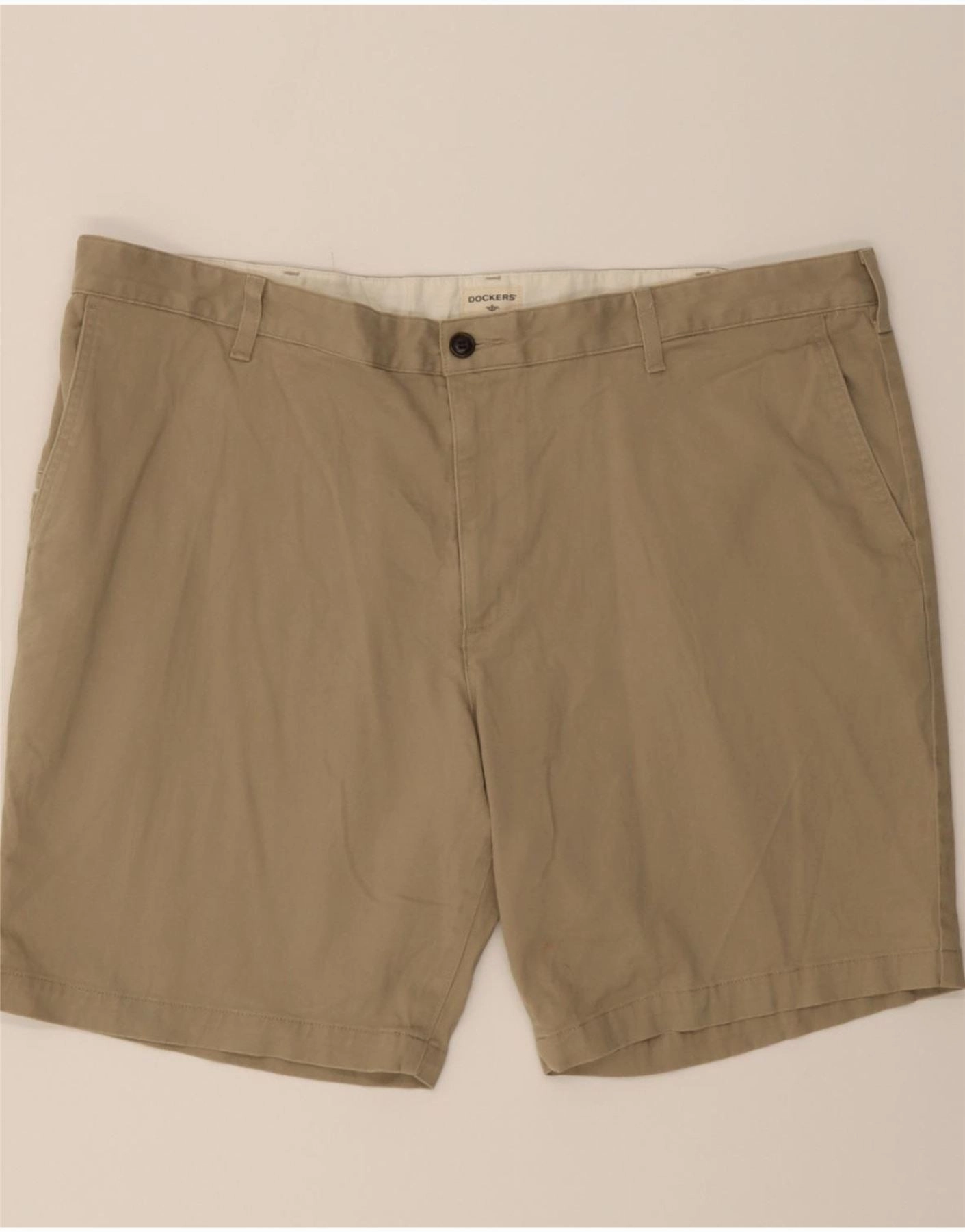 Fit Flex Easy Flex DOCKERS Mens Chino Shorts W44 2XL Beige Cotton