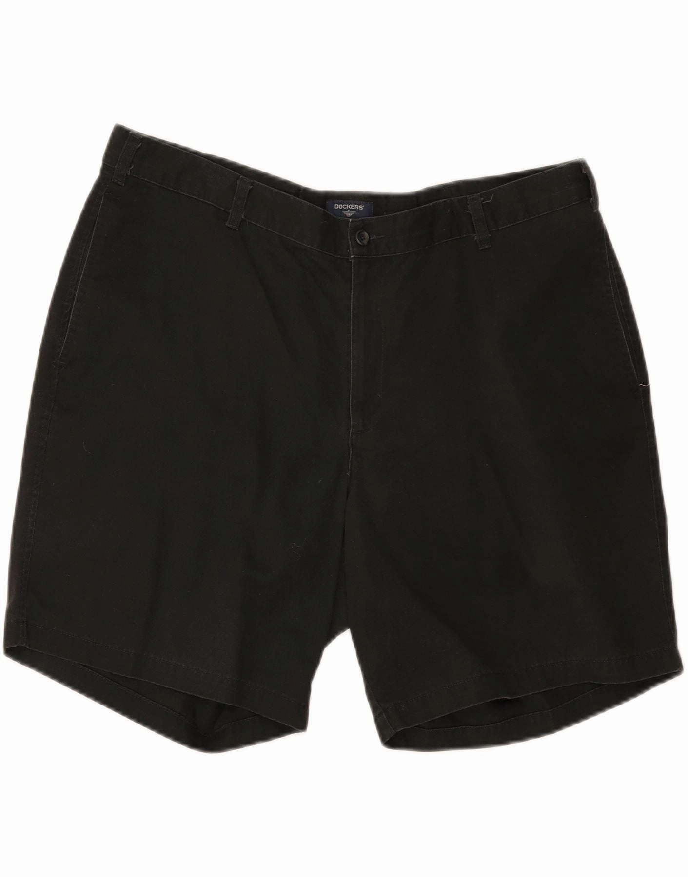 DOCKERS Mens Chino Shorts W44 2XL Black Cotton basketball clothing Summer Mood