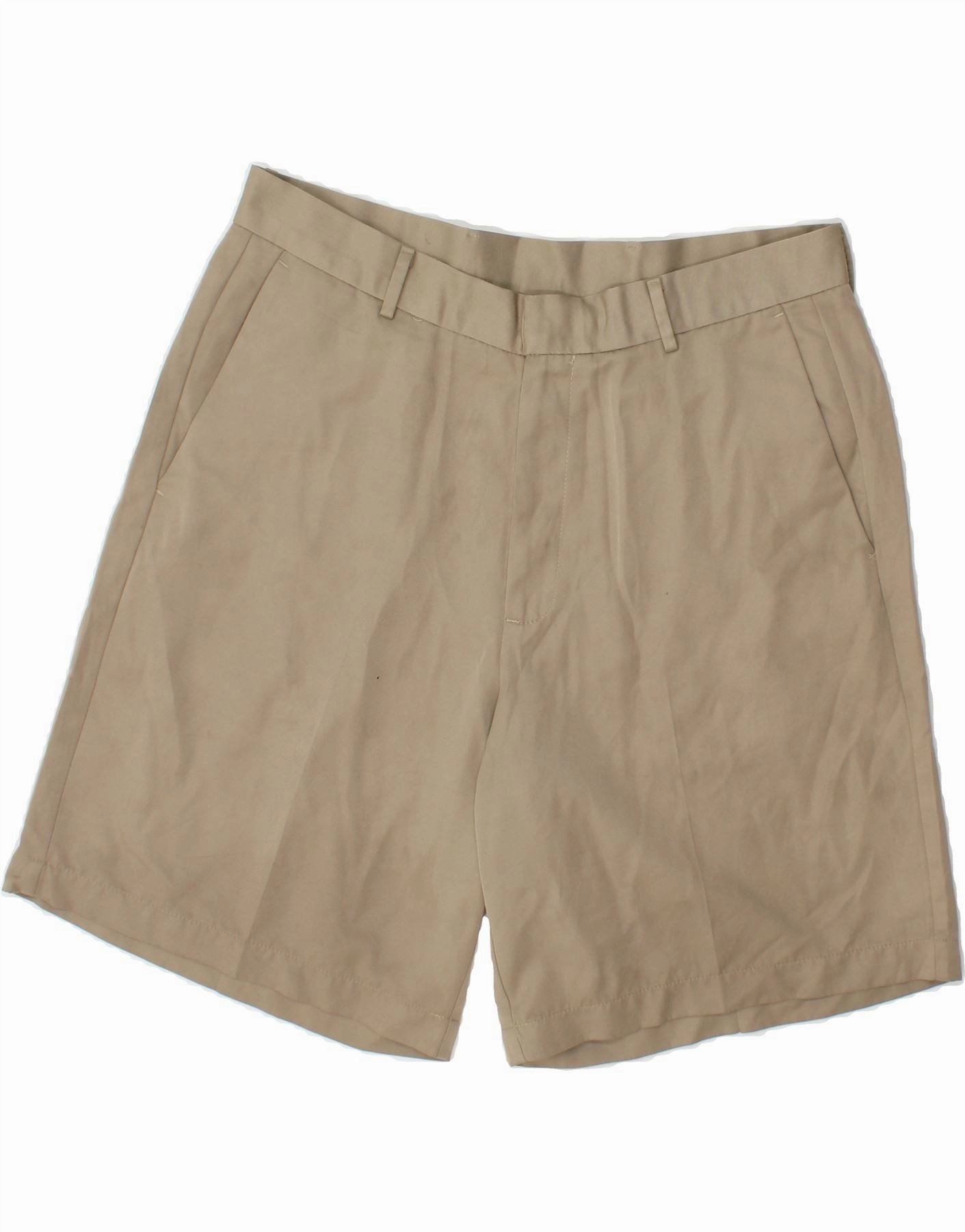 DOCKERS Mens Golf Chino Shorts W34 Large Beige Polyester quick-drying