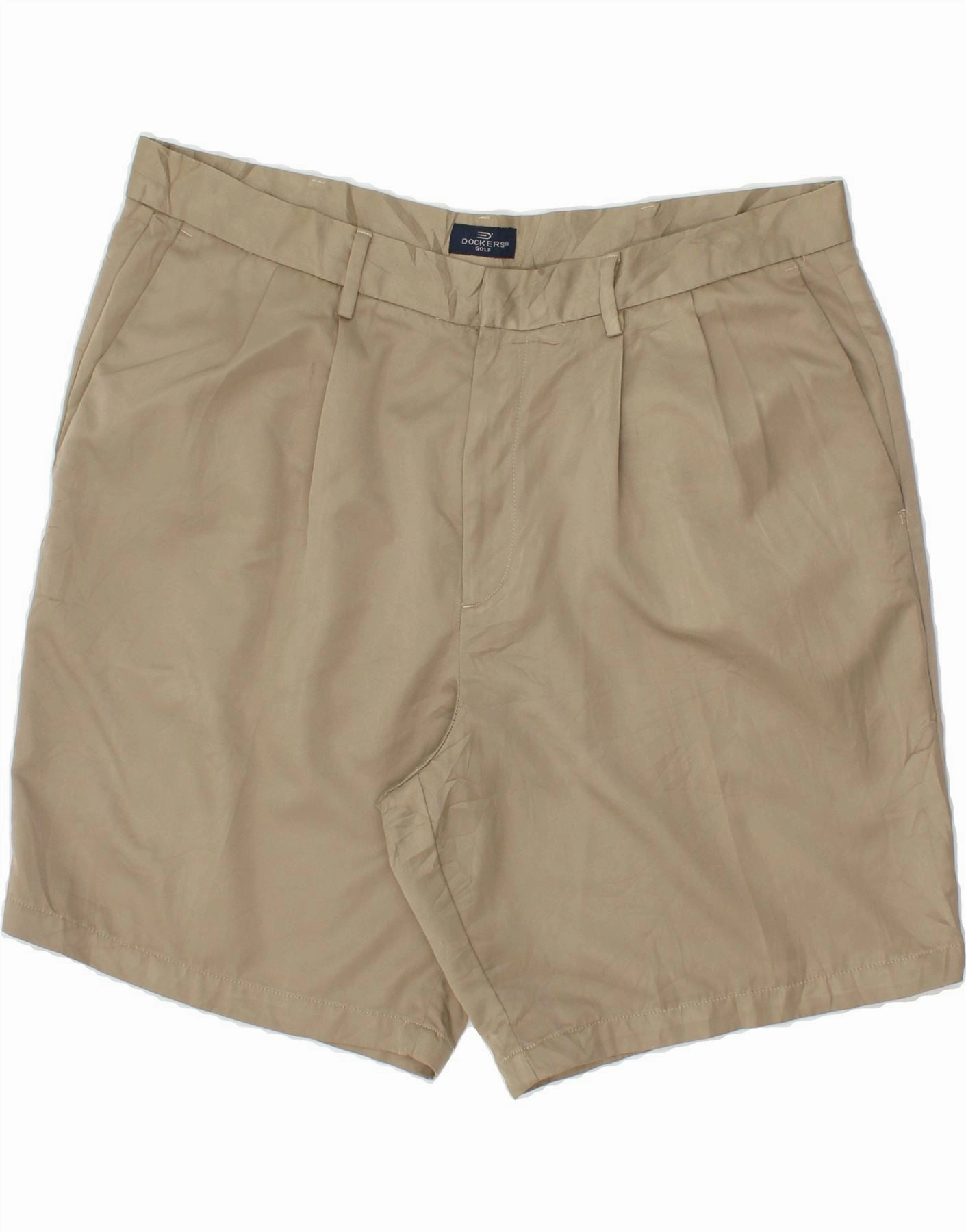 Sleek Comfort DOCKERS Mens Golf Pegged Chino Shorts W40 XL Beige
