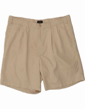 DOCKERS Mens Golf Pegged Chino Shorts W40 XL Beige Polyester nylon blend Sport Flex Wear