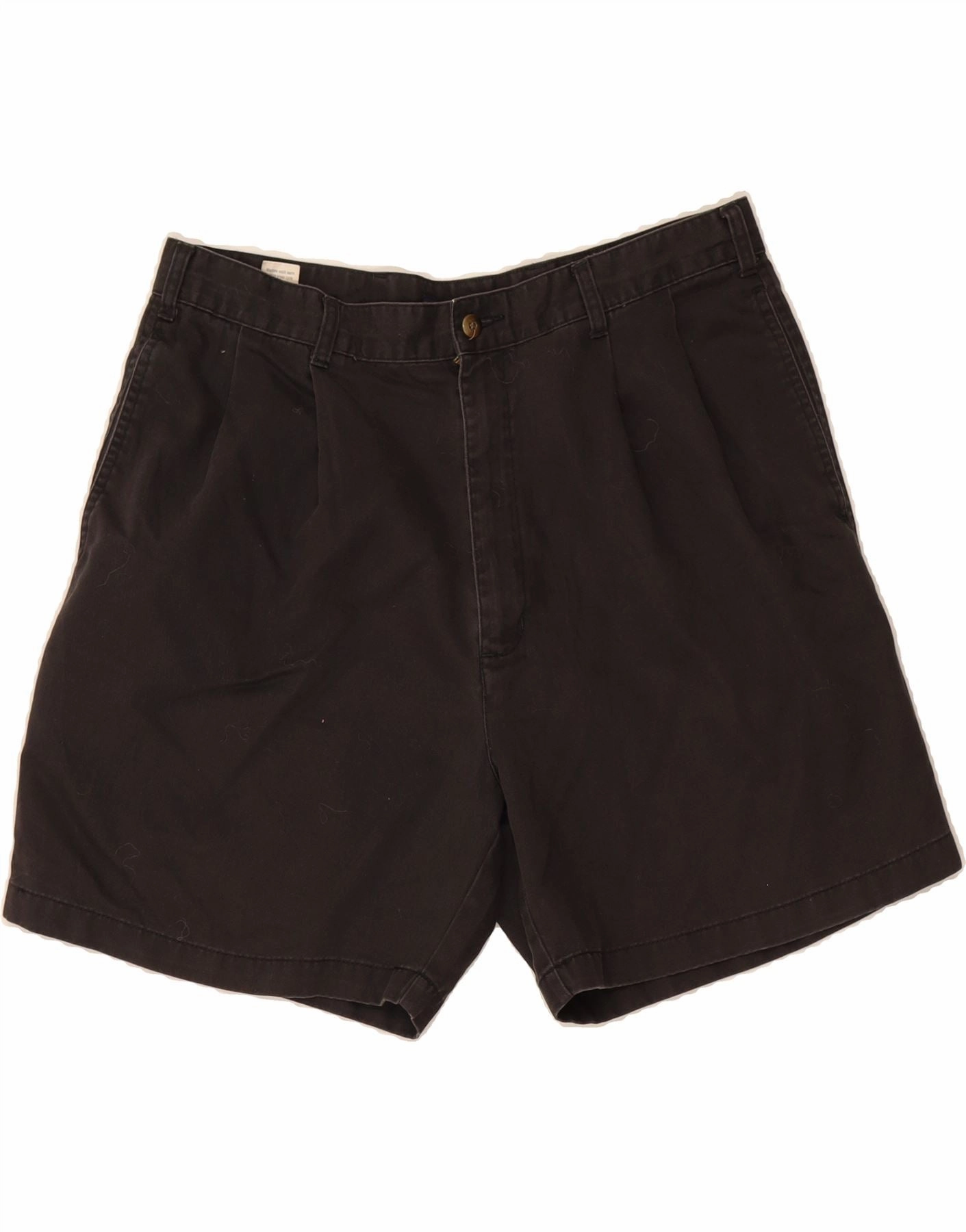 DOCKERS Mens Khakis Pegged Chino Shorts W34 Large Black Cotton Cozy Wear