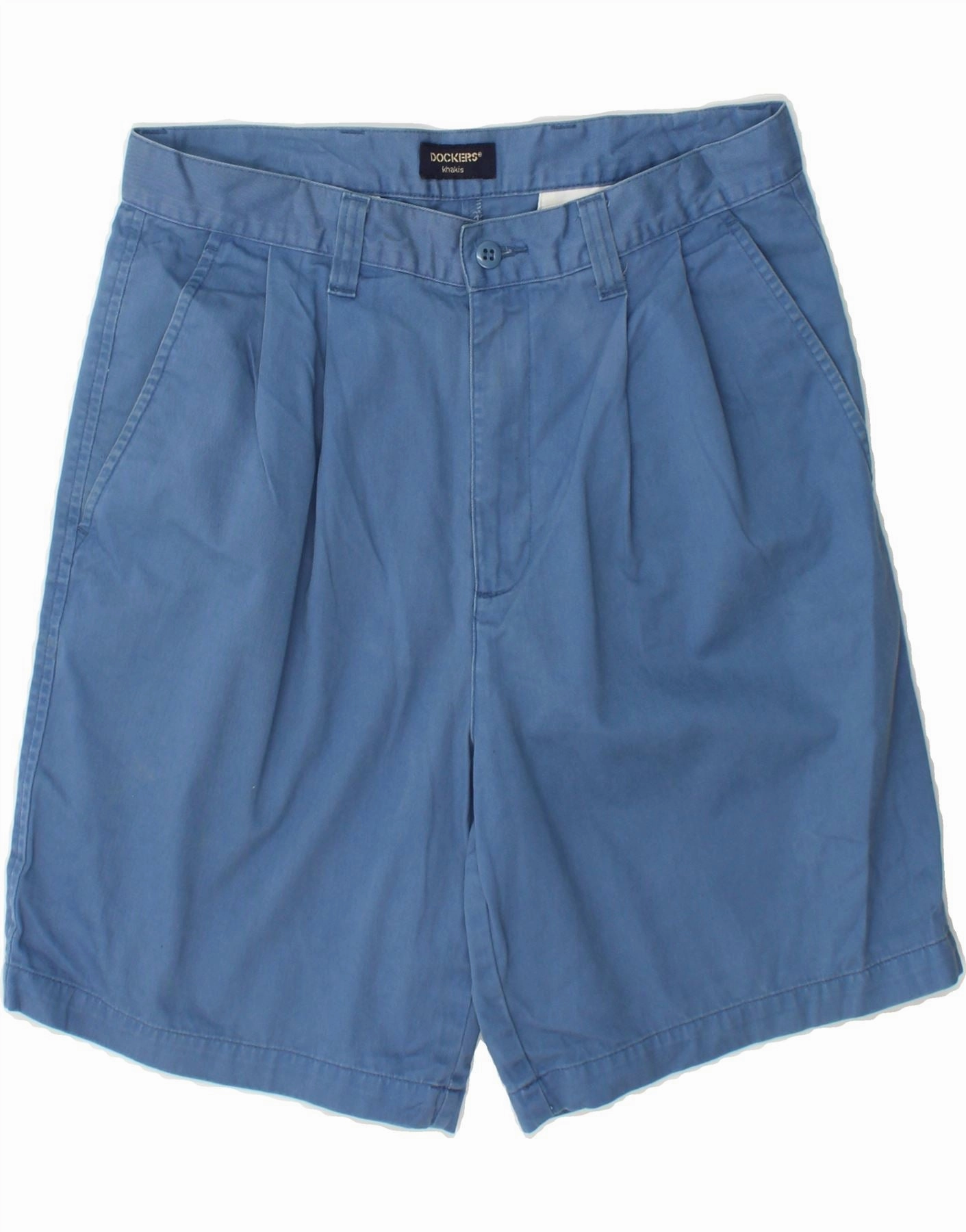 Clean Fabric DOCKERS Mens Khakis Pegged Chino Shorts W34 Large Blue