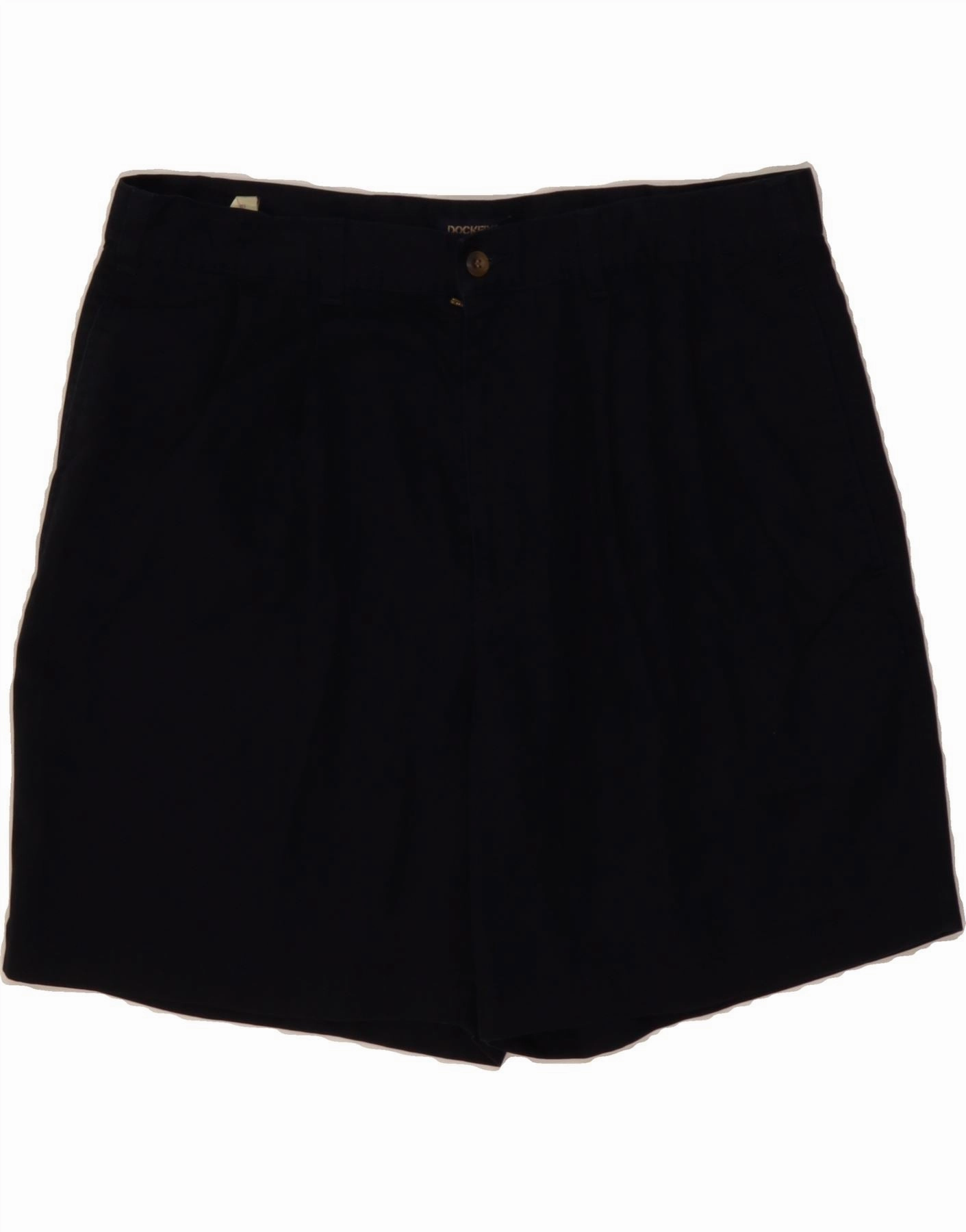 sustainable product TaglessLabeling DOCKERS Mens Khakis Pegged Chino Shorts W36 Large Navy Blue Cotton