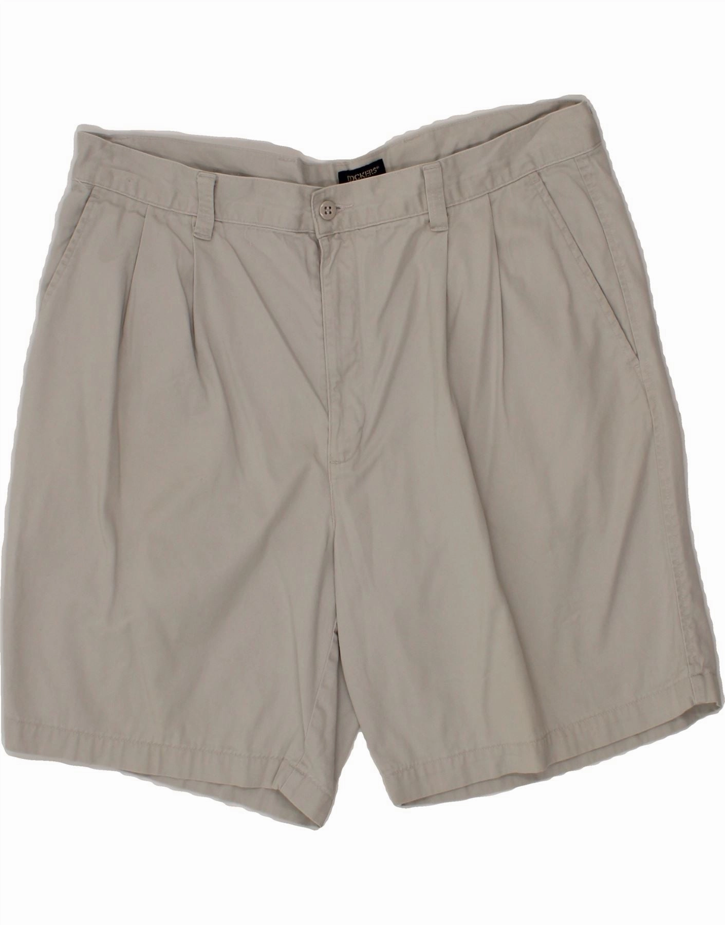 DOCKERS Mens Khakis Pegged Chino Shorts W38 XL Grey Cotton Durable Weave Fabric