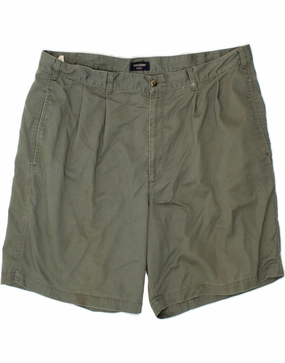 Tactical Attachment Loops Clean Finish DOCKERS Mens Khakis Pegged Chino Shorts W38 XL Khaki
