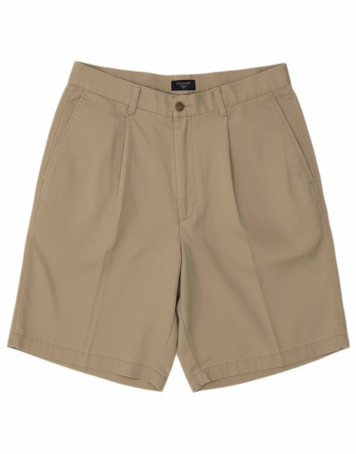 AntiOdorTreatment picnic clothes DOCKERS Mens Pegged Chino Shorts W34 Large Beige Cotton