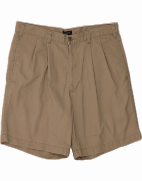 DOCKERS Mens Pegged Chino Shorts W34 Large Beige Cotton Holiday Wear