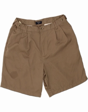 DOCKERS Mens Pegged Chino Shorts W34 Large Brown Cotton Balanced Design Reflective Trim Detail
