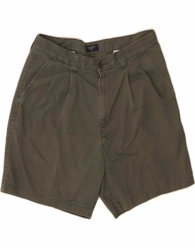 comfortable attire DOCKERS Mens Pegged Chino Shorts W34 Large Green Cotton