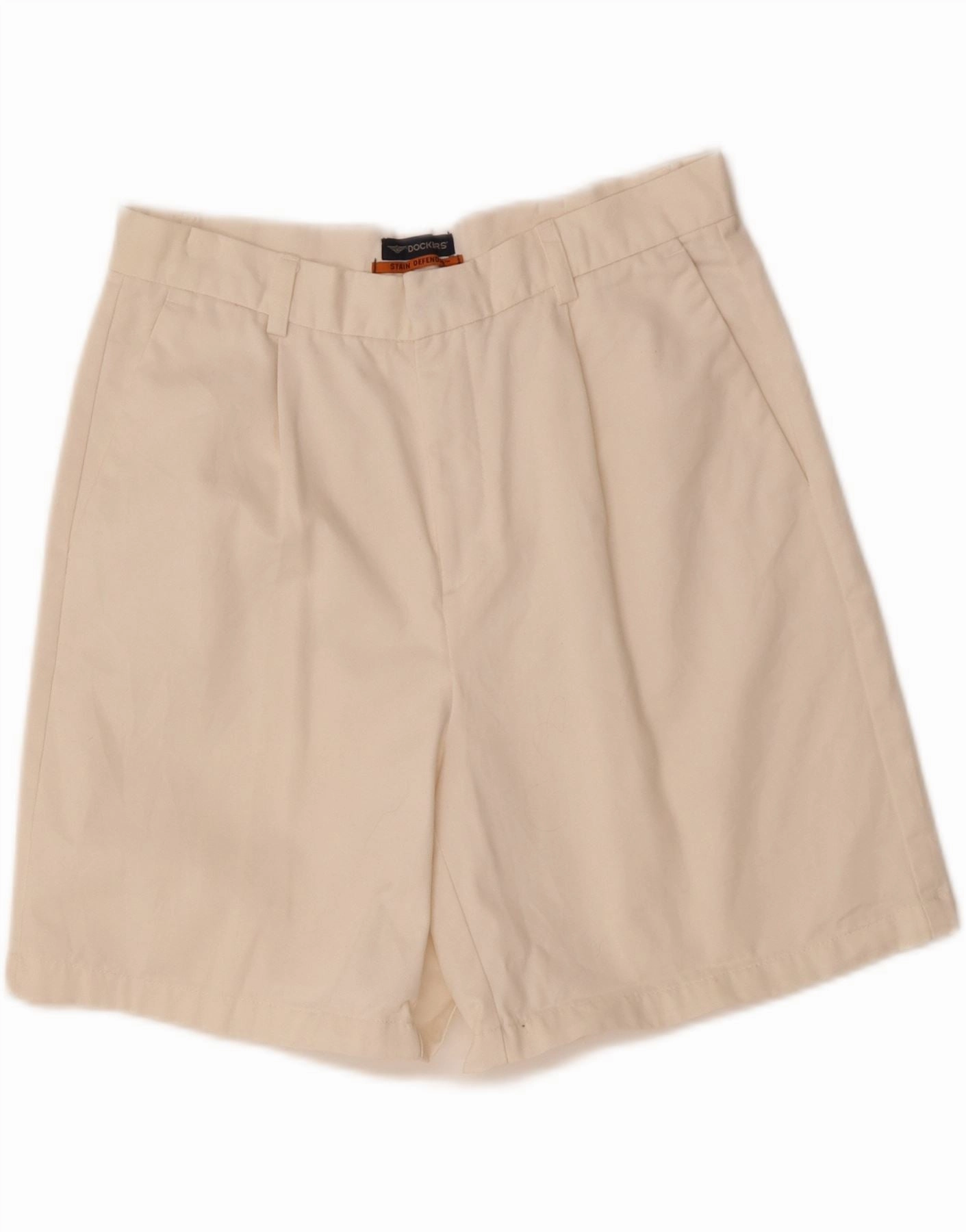 Stay Cool Wear poolside gear DOCKERS Mens Pegged Chino Shorts W34 Large White