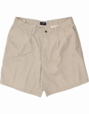 DOCKERS Mens Pegged Chino Shorts W36 Large  Grey Cotton Motion Support Sleek Cut