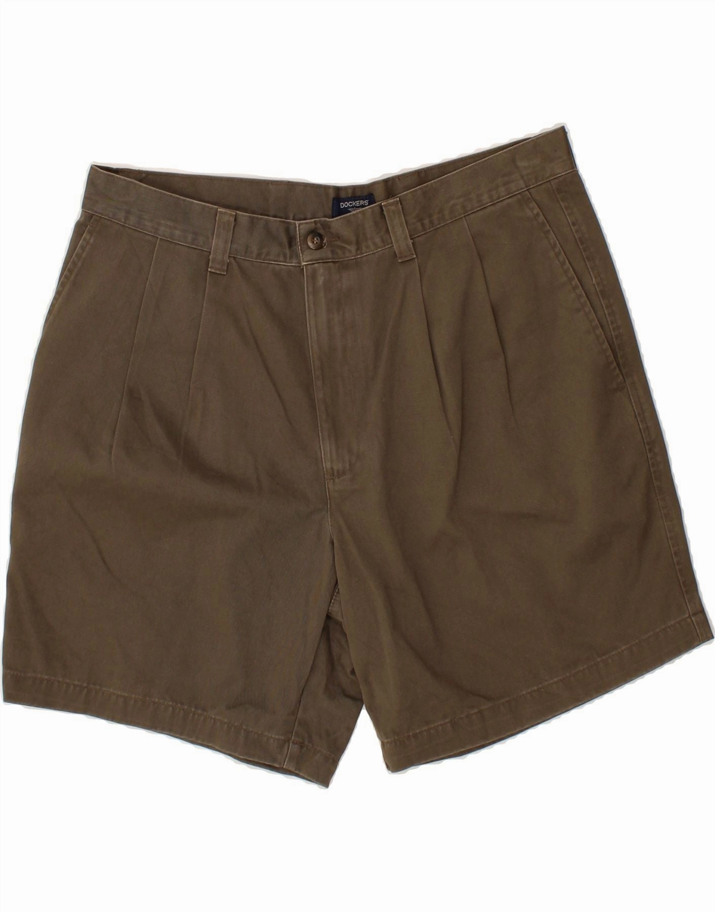Body-Hugging Fit DOCKERS Mens Pegged Chino Shorts W36 Large  Khaki Cotton