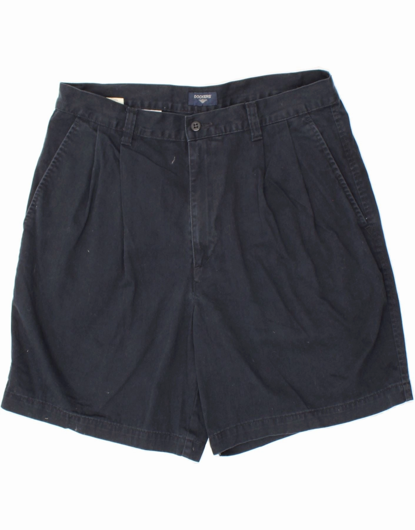 two piece outfit Anti Pilling Technology DOCKERS Mens Pegged Chino Shorts W36 Large Navy Blue Cotton