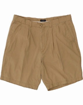Relaxed Waist DOCKERS Mens Pegged Chino Shorts W38 XL Beige Cotton