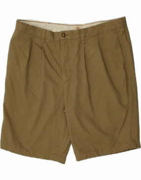 DOCKERS Mens Pegged Chino Shorts W40 XL Beige Cotton Body Friendly Back pockets