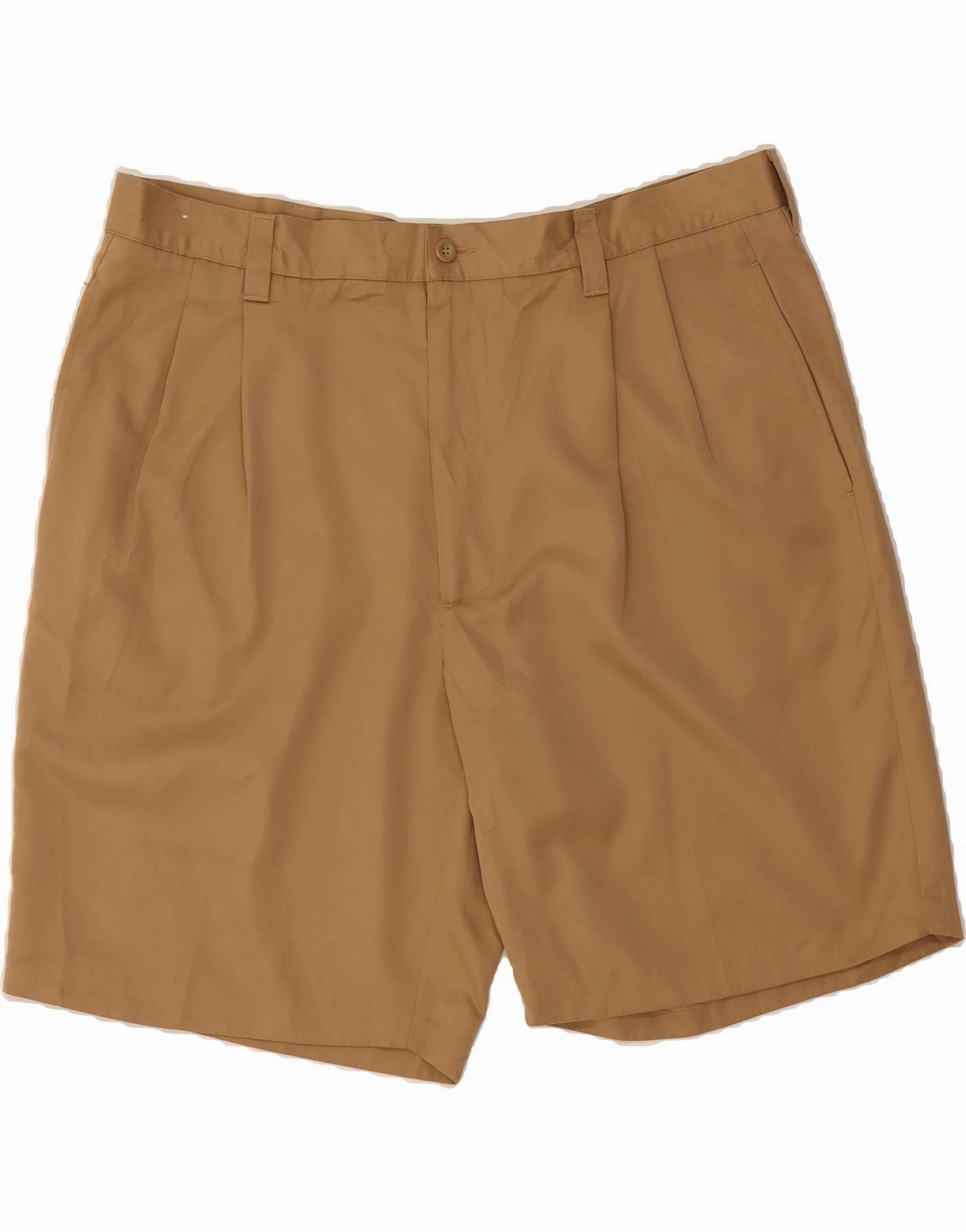 DOCKERS Mens Pegged Chino Shorts W40 XL Beige Polyester Relaxed Movement