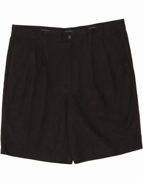 DOCKERS Mens Pegged Chino Shorts W40 XL Black Polyester Everyday Basic Effortless Motion