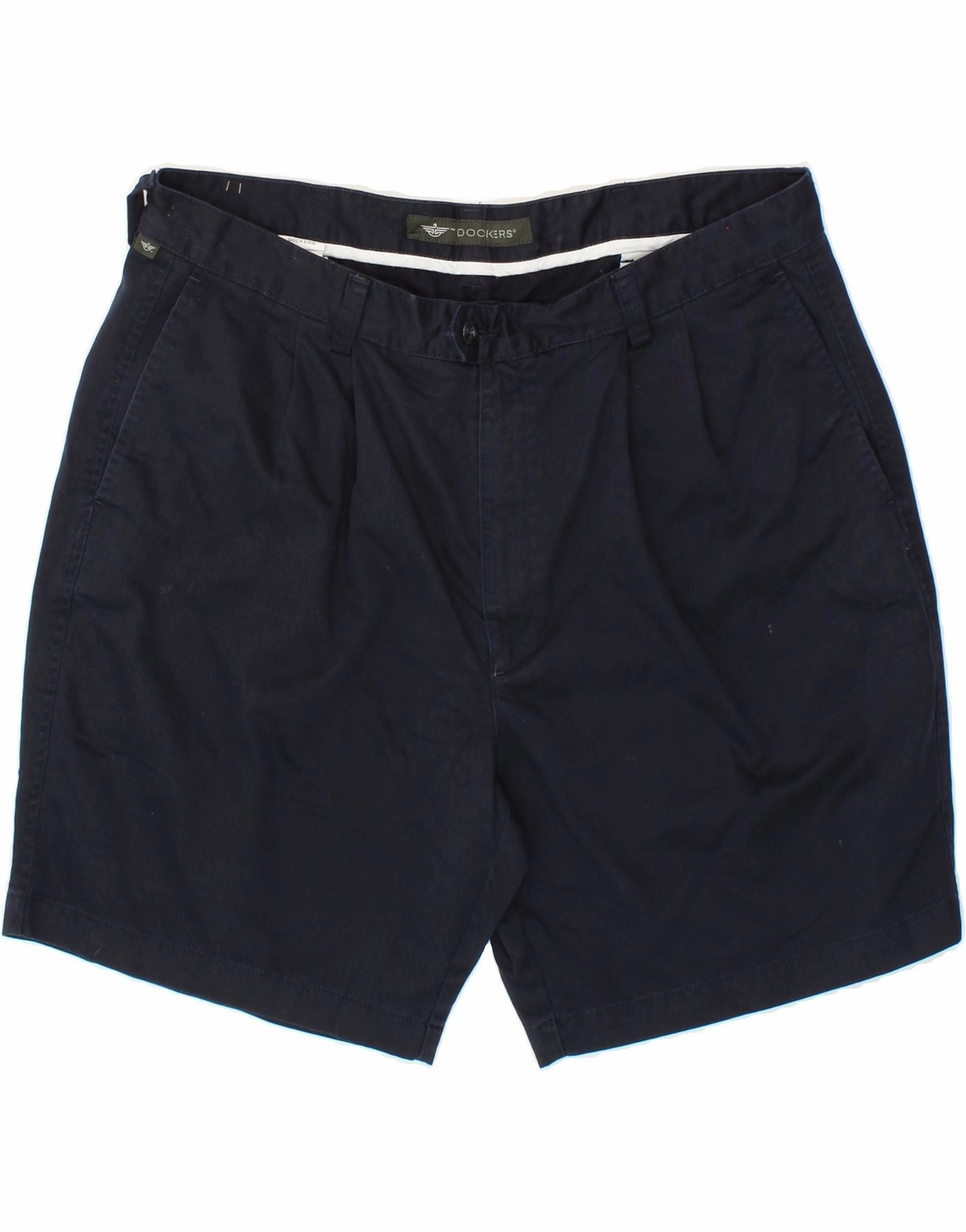 BreathableWebbing Quick Wear DOCKERS Mens Pegged Chino Shorts W40 XL Navy Blue Cotton