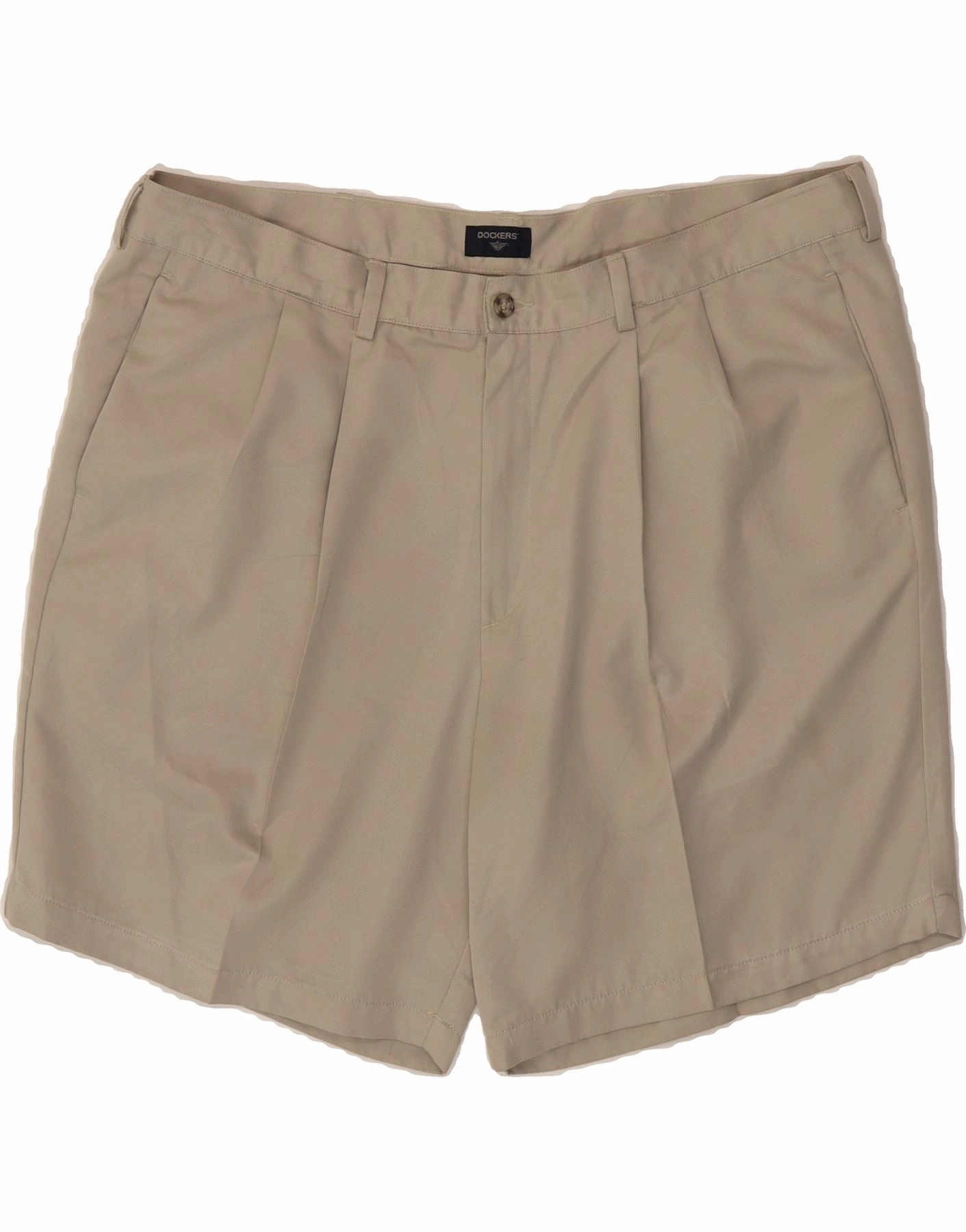 Comfy Layer DOCKERS Mens Pegged Chino Shorts W42 2XL Beige Polyester