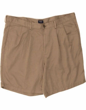 DOCKERS Mens Pegged Chino Shorts W42 2XL Khaki Polyester Mood Match