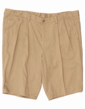 DOCKERS Mens Pegged Chino Shorts W44 2XL  Brown Cotton Home Style summer shorts