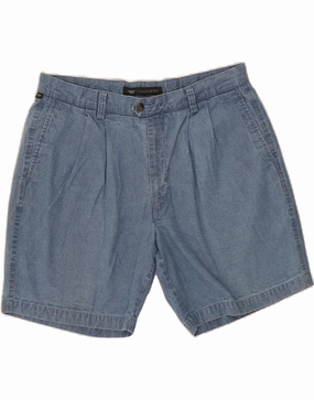 sweater Elastic Comfort DOCKERS Mens Pegged Denim Shorts W38 XL Blue Viscose