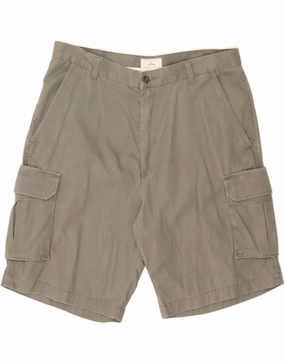Effortless Look DOCKERS Mens Relaxed Fit Cargo Shorts W36 Large  Grey Cotton