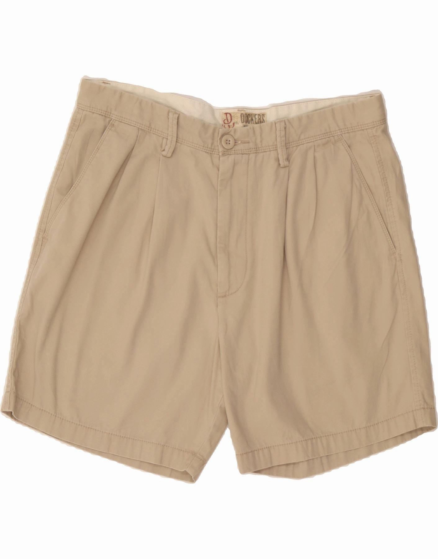 DOCKERS Mens Relaxed Fit Chino Shorts W36 Large Beige Cotton yoga clothes Noise Free Operation Design