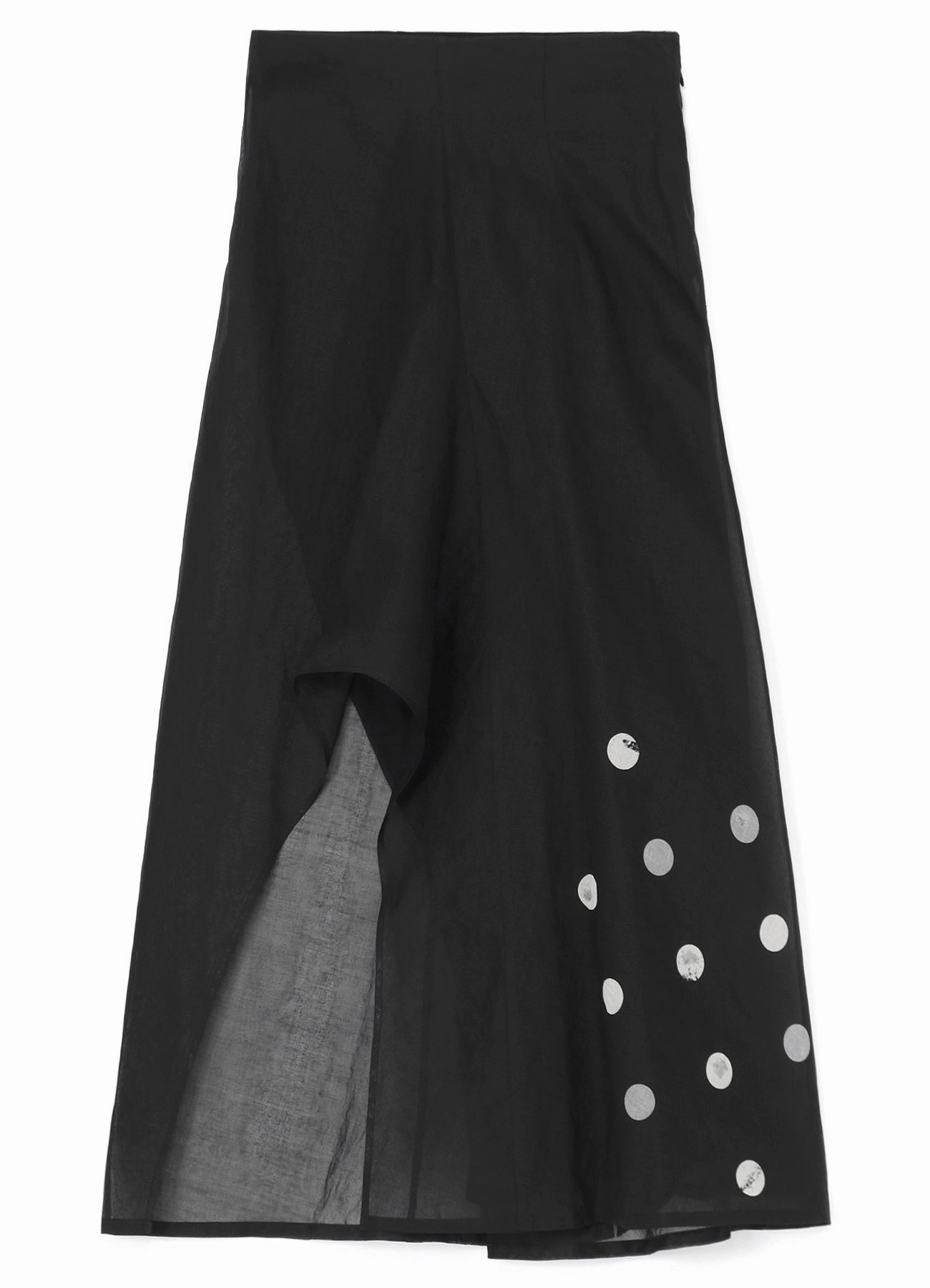 Relaxed Design FlexibleMobility DOT GREY DISCHARGE PRINT R ROUND HEM SKIRT