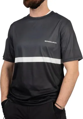 Rayon blend Endura SingleTrack Core II Short Sleeve Mens Cycling Jersey - Black