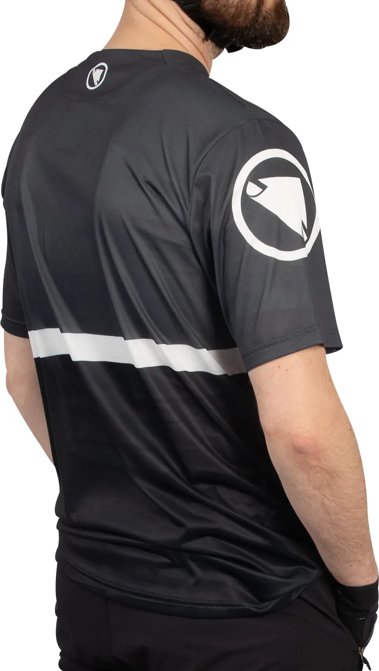 Fit For Comfort Modern Casual Endura SingleTrack Core II Short Sleeve Mens Cycling Jersey - Black