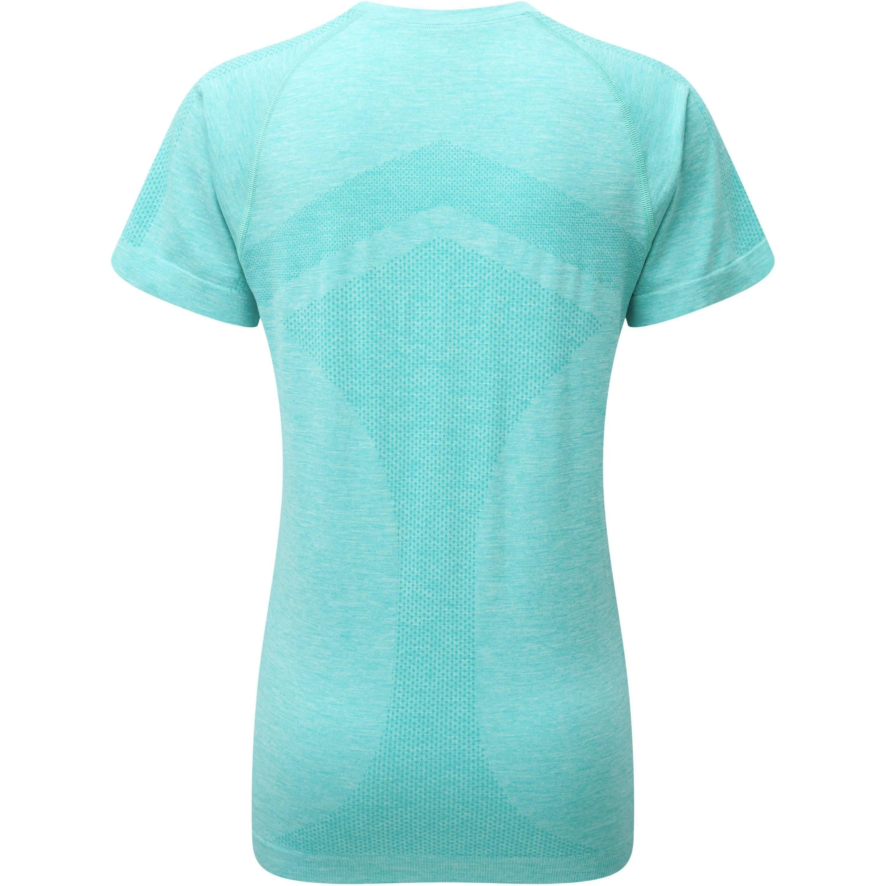 Ronhill Infinity Marathon Short Sleeve Womens Running Top - Blue Modern Layer Casual Day Wear